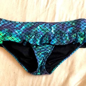Disney mermaid ruffle swim bottom size L